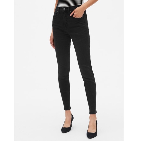 gap true skinny super high rise crop